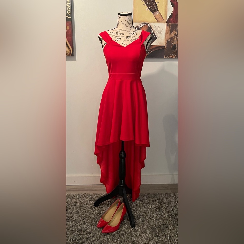 Windsor High-Low Red Dress size Small